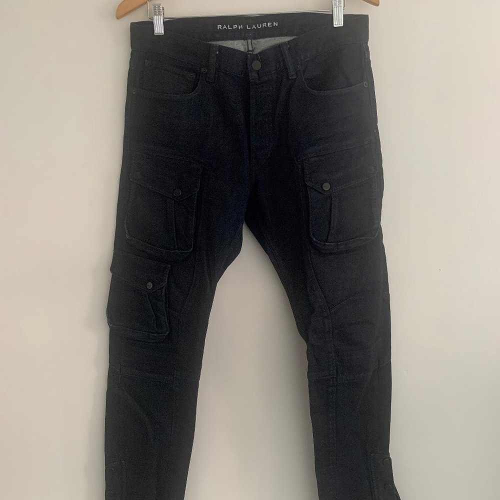 Ralph Lauren Black Label Denim Moto Pants *RARE*